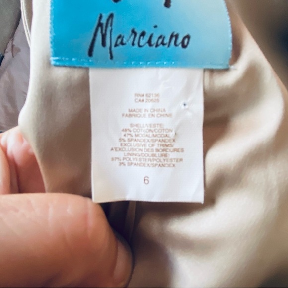 Marciano 2000’s y2k studded fitted zip up vest cap sleeves deep neckline Modal - Picture 13 of 13